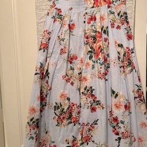 Tommy Hilfilger Floral Midi Skirt